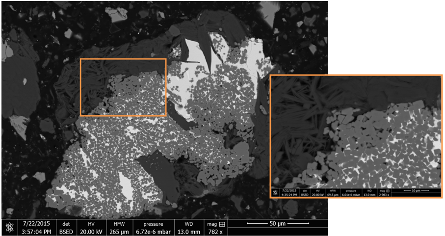 Complex Particle in Zinc Rougher Concentrate 